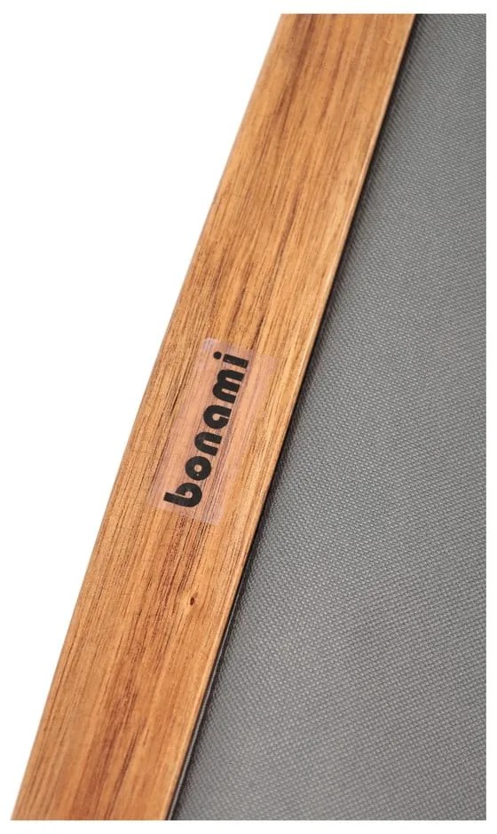 Șezlong de grădină gri/în culoare naturală din lemn masiv Dionysus – Bonami Essentials