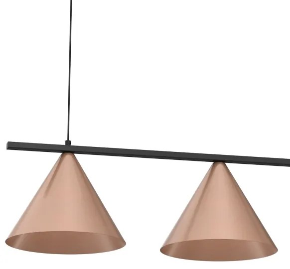 Suspensie pe cablu CAPITAL, 3x GX53, 15 W, 230 V, aur roz