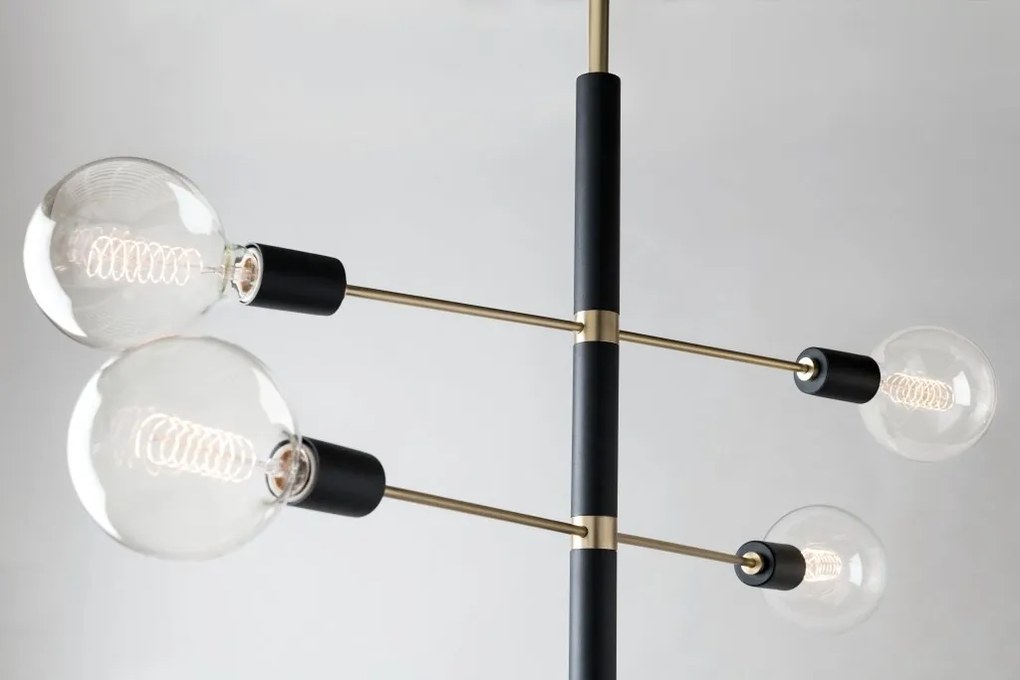 Candelabru design industrial-modern ASTRID cu 4 surse de lumina