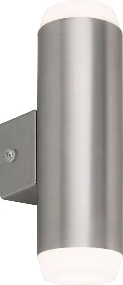 Aplică LED de exterior CATANIA 2xLED/4W/230V IP44 crom satinat Rabalux 8938