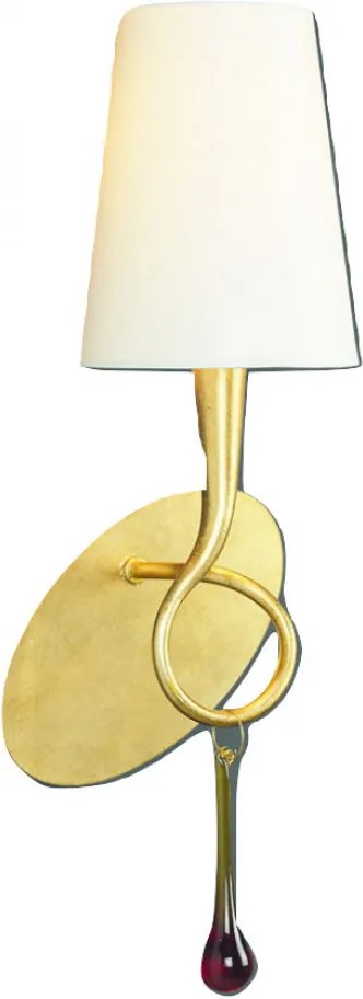 Mantra PAOLA 3548 aplice cu brațe  auriu   metal   1xE14 max. 40W   IP20