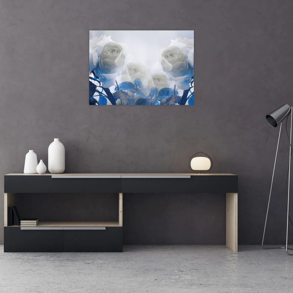 Tablou - Trandafir alb (70x50 cm)