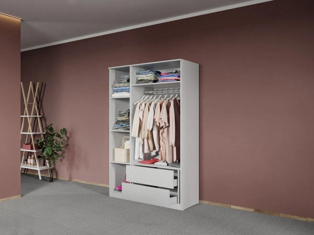 Dulap dormitor Alb Levi C04