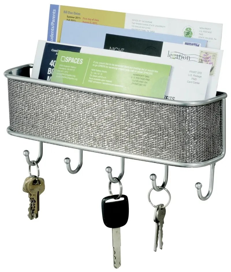 Cuier de perete pentru chei și scrisori iDesign Twillo