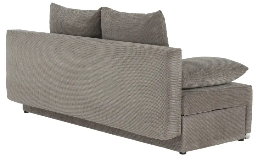 Canapea extensibilă, ţesătură gri maro taupe, FERIHA