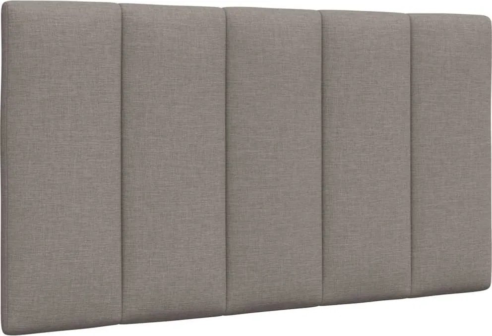 vidaXL Pernă pentru tăblie de pat, Hanko, gri taupe, 90 cm, material textil