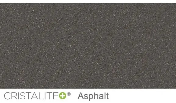 Baterie bucatarie Schock Epos Cristalite Asphalt cu dus extractibil, aspect granit, cartus ceramic, gri asfalt