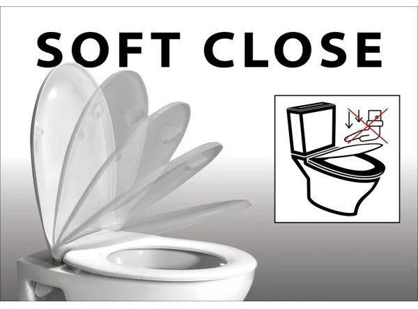 Creavit - Capac WC GRANDE SoftClose alb