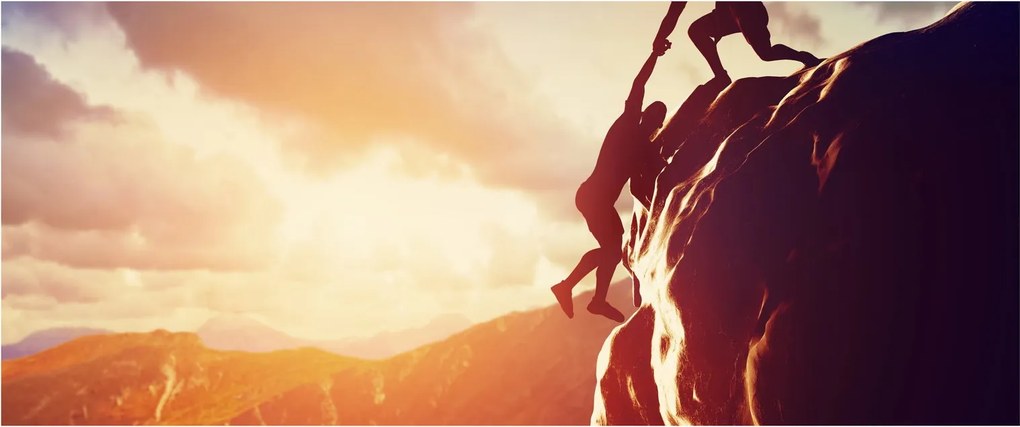 Tablou - Alpiniști (120x50 cm)