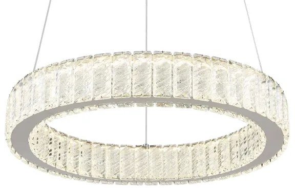 Lustră LED dimabilă pe cablu Globo 67162-50 MUCKY LED/50W/230V d. 50 cm + telecomandă