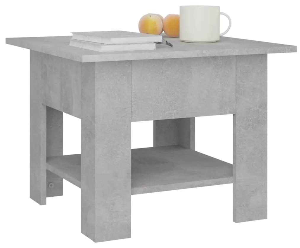 Masuta de cafea, gri beton, 55x55x42 cm, PAL 1, Gri beton