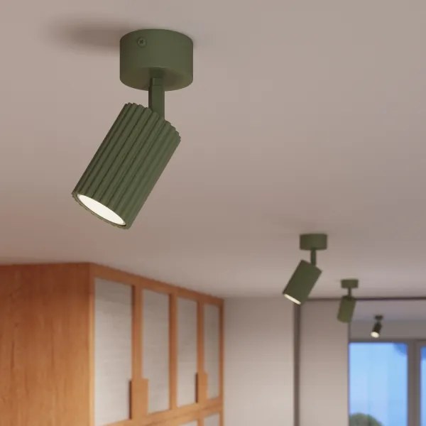 Sollux SL.1915 - Spot KARBON 1xGU10/10W/230V verde