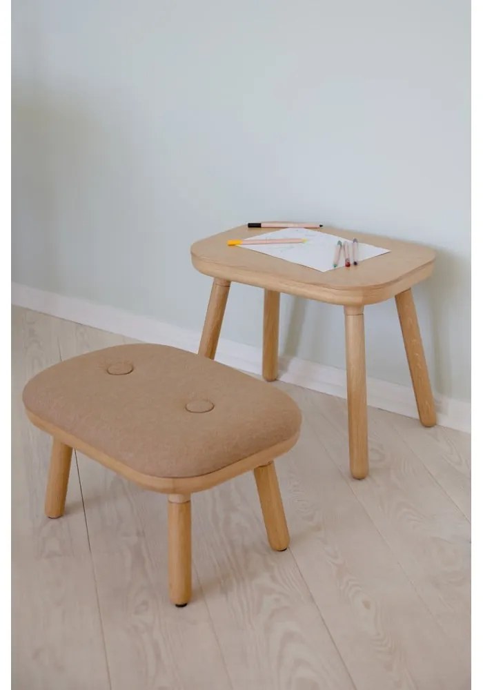 Scaun în culoare naturală-maro deschis Paff Low – UMAGE