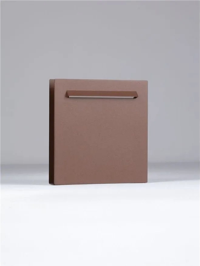 Mini Stalp de exterior LED 2700K, IP67 RECTO H-23cm corten