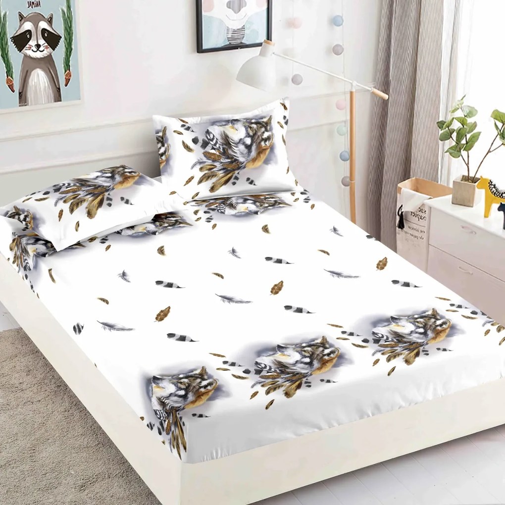 Huse de pat, 3 Piese, Finet cu elastic 180x200