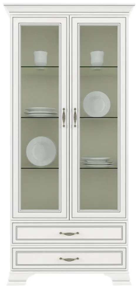Vitrină cu sertare 2W2S, woodline crem, TIFFY 03