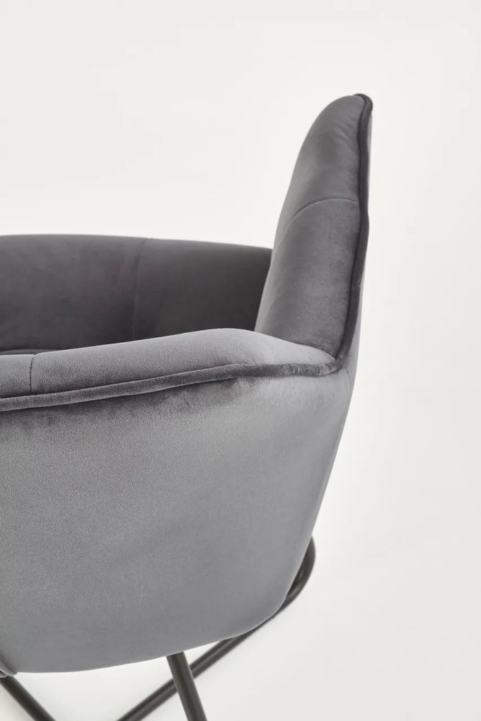 Scaun K377 velvet gri