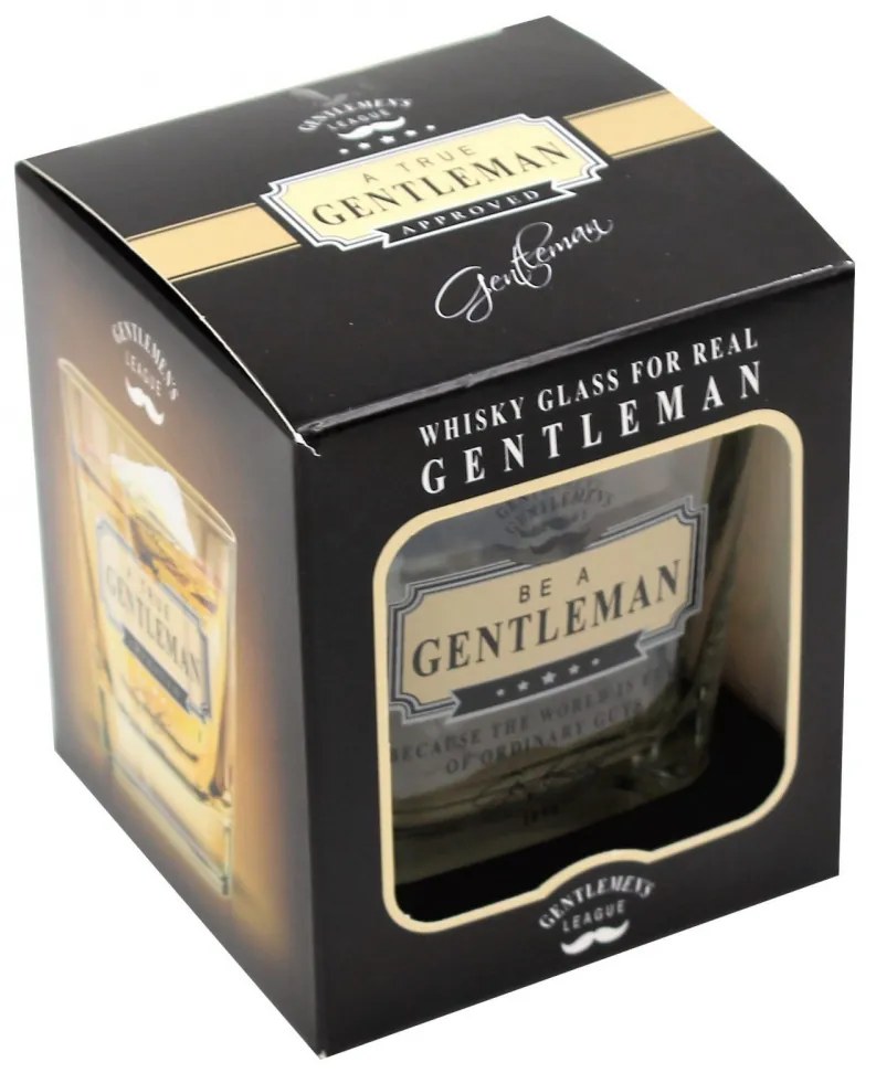 Pahar whisky "BE A GENTLEMAN"