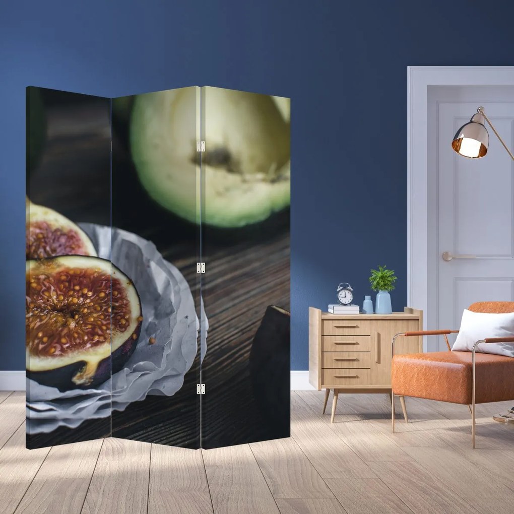 Paravan - fistic și avocado (126x170 cm)