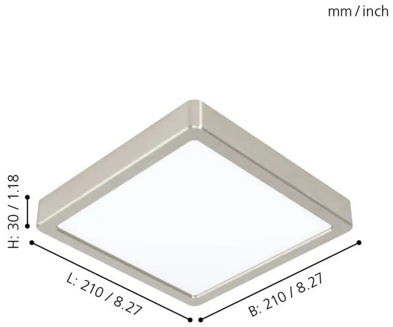 Eglo 99253 - Plafonieră LED FUEVA 5 LED/16,5W/230V