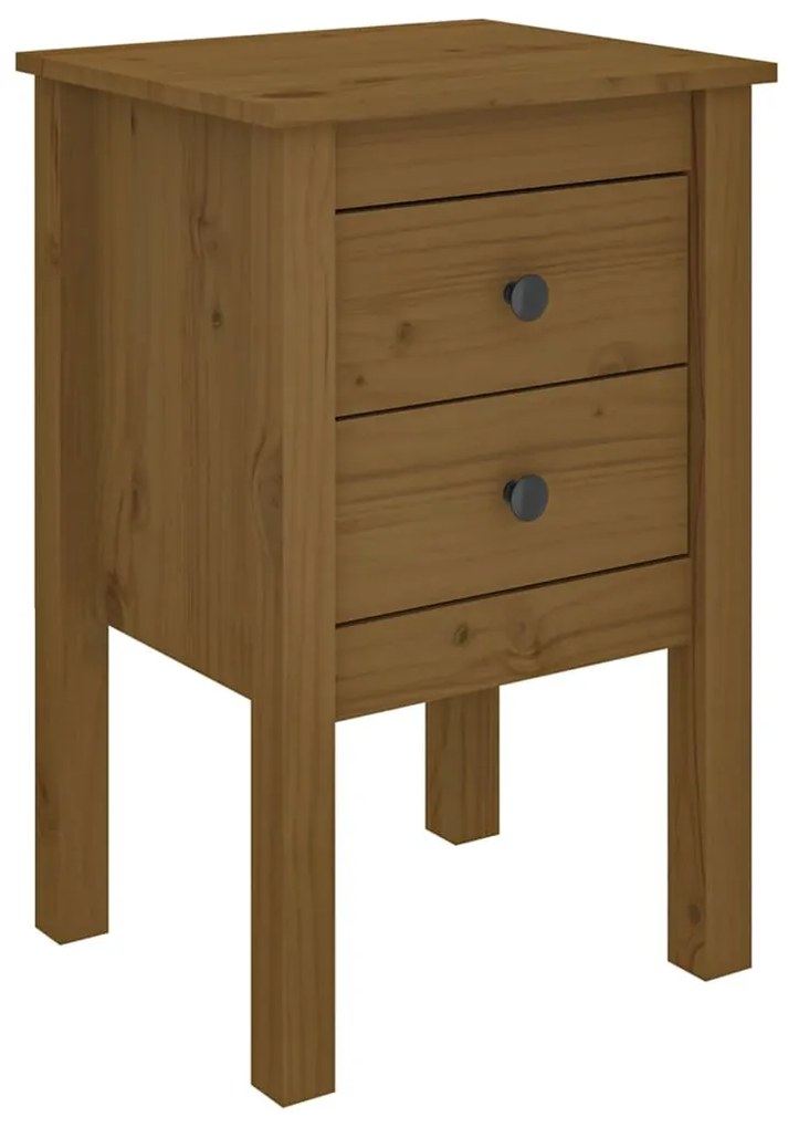 813695 vidaXL Noptieră, maro miere, 40x35x61,5 cm, lemn masiv de pin