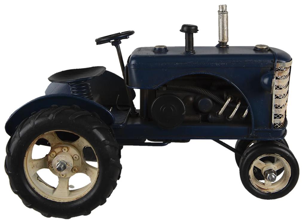 Deco tractor albastru 25x15x18 cm