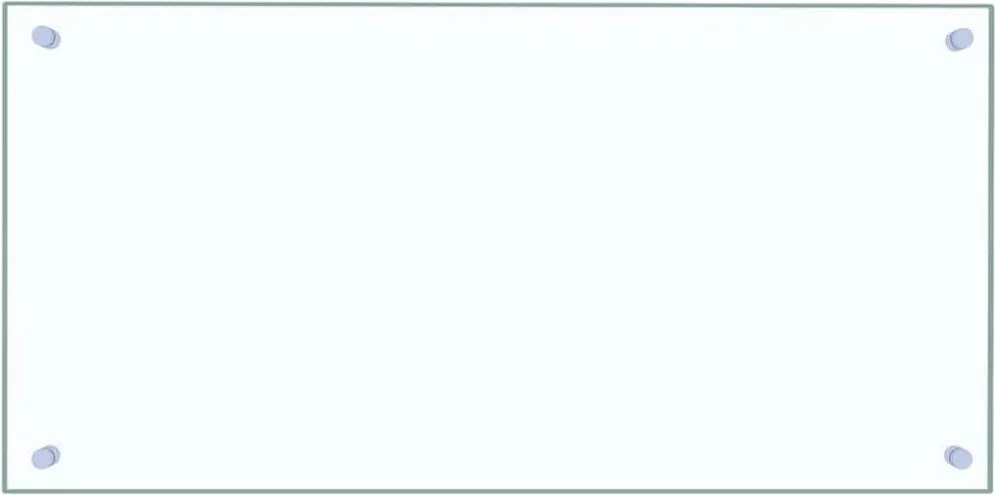 vidaXL Panou antistropi bucătărie transparent 80x40 cm sticlă securiz.