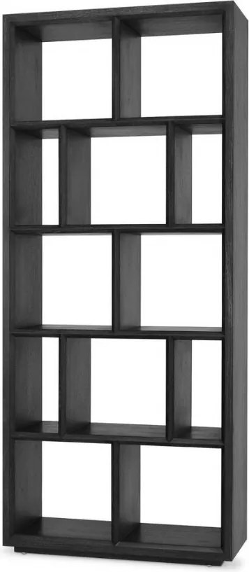 Raft din lemn design LUX Marguesa gri carbune 111661 HZ