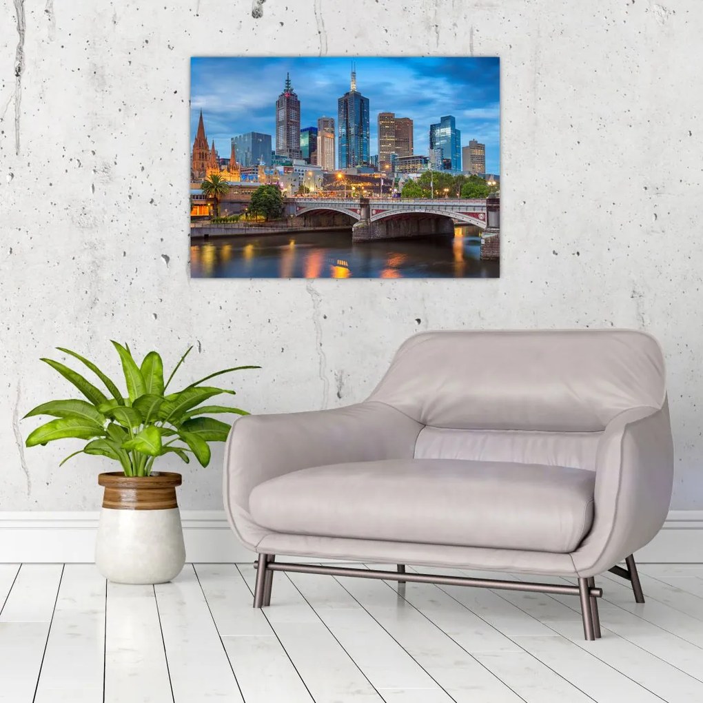 Tablou cu orașul Melbourne (70x50 cm)