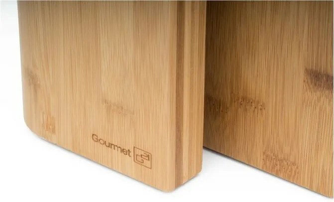 Bloc pentru cuțite G21 Gourmet, din bambus, pentru5 cuțite