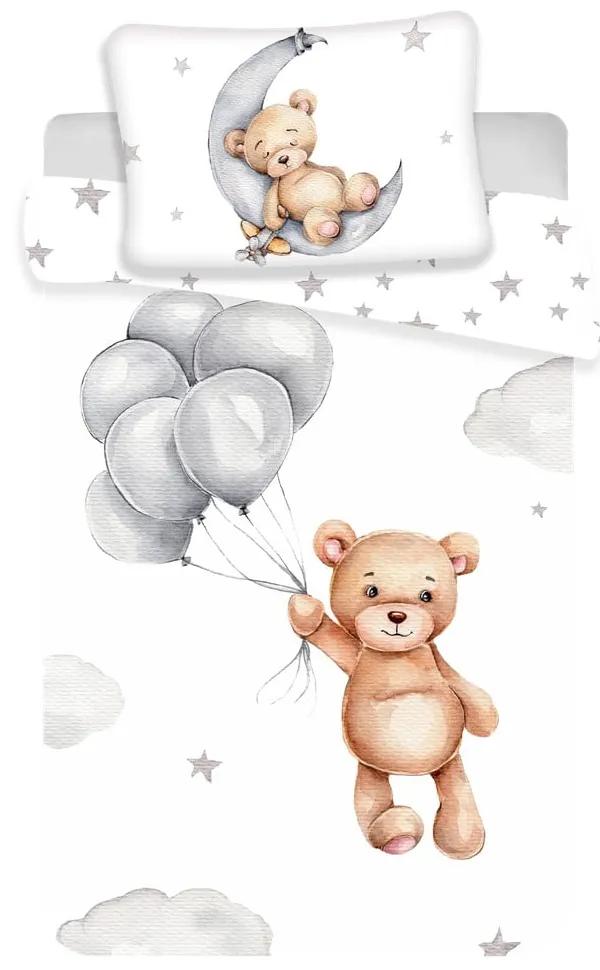 Lenjerie de pat pentru copii din bumbac pentru pătuț 100x135 cm Teddy Bear – Jerry Fabrics