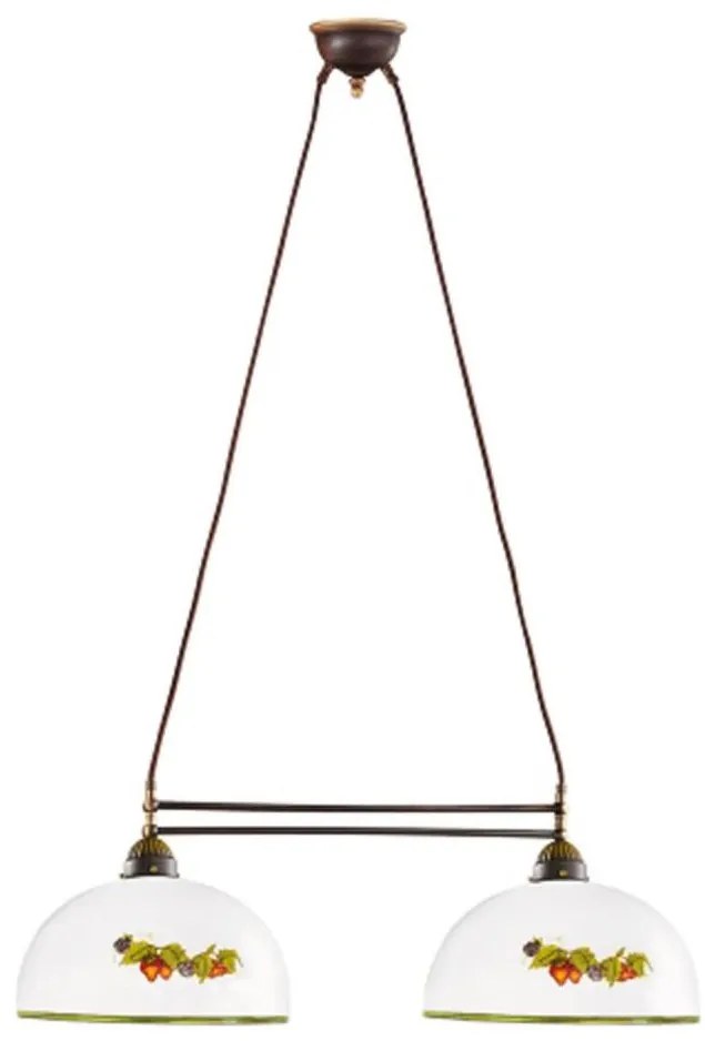 Lustră pe cablu Kolarz 731.82.136 NONNA 2xE27/75W/230V struguri/căpșuni