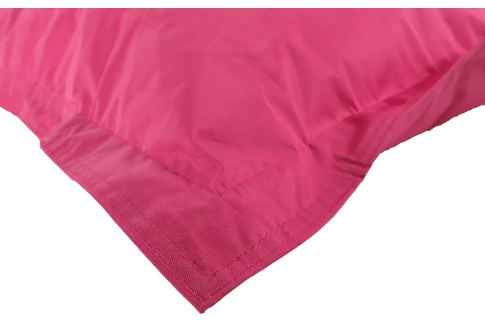 Fotoliu tip sac, material textil roz, GETAF