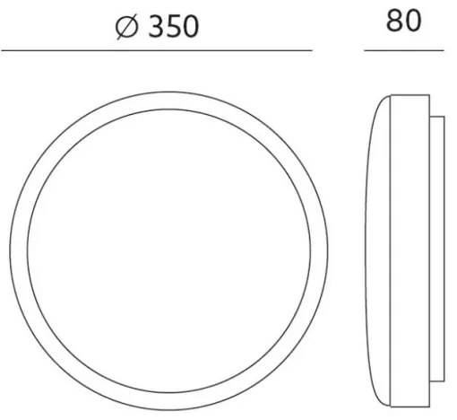 Plafonieră LED ZOE LED/24W/230V IP44 neagră