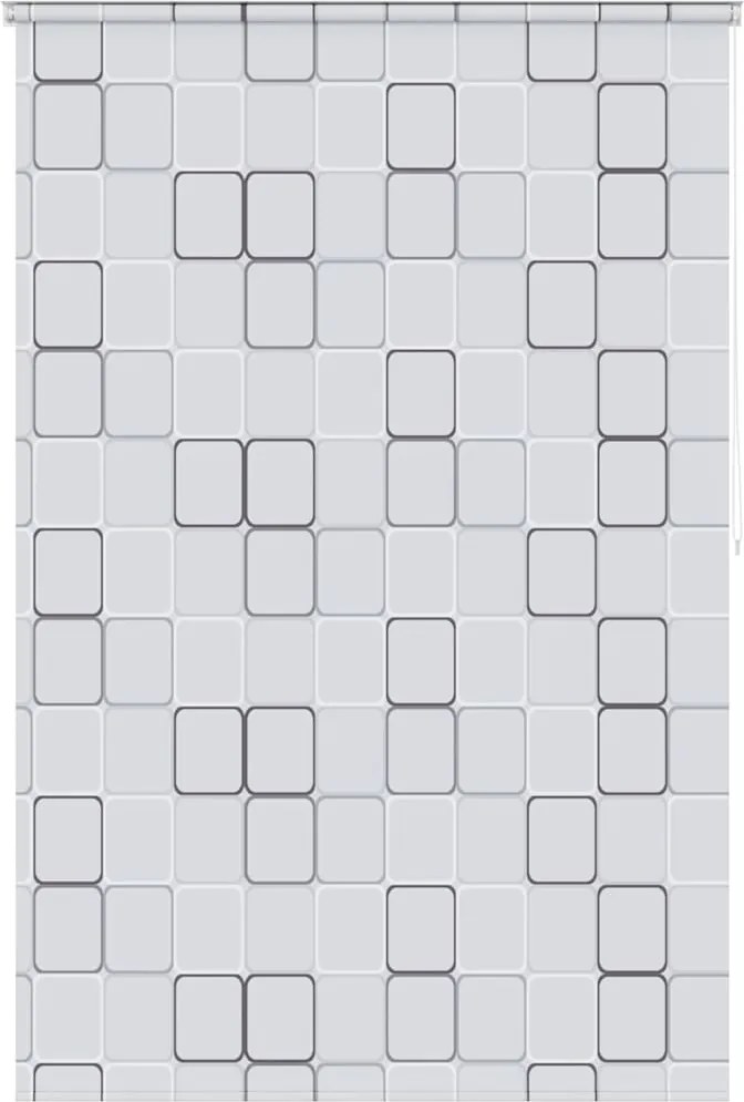 vidaXL Jaluzea roletă de duș, model pătrate, 140x240 cm