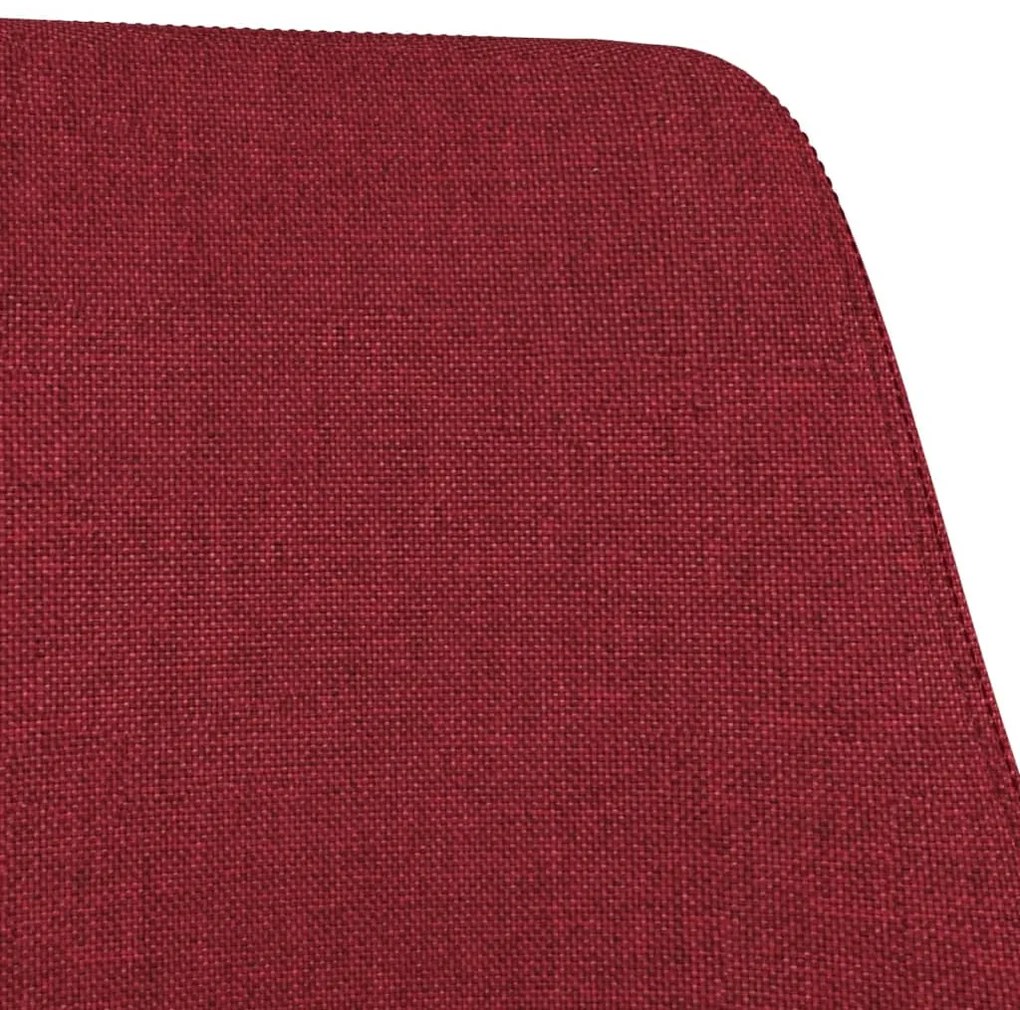 Scaune de bucatarie pivotante, 2 buc., rosu vin, textil 2, Bordo