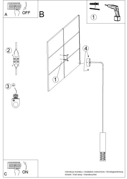 Lampă de perete Sollux SL.1690 LAMI 1xGU10/10W/230V alb