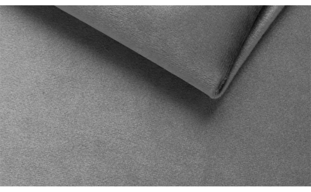 Canapea gri deschis cu tapițerie din catifea 225 cm Chelsea – Ropez