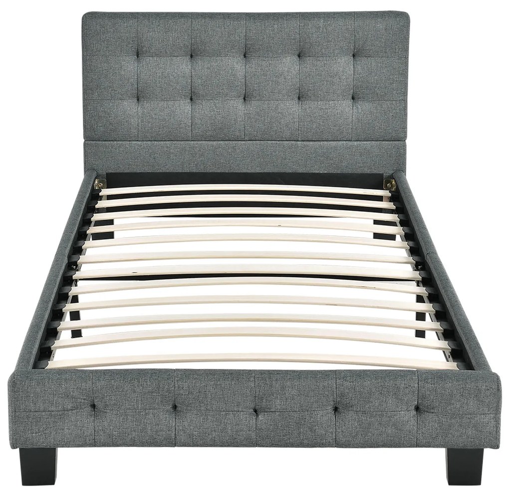 Pat tapiţat Manresa 90 x 200 cm - gri