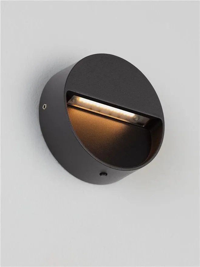 Mini Aplica perete exterior IP65, LED CCT Sete negru 10cm