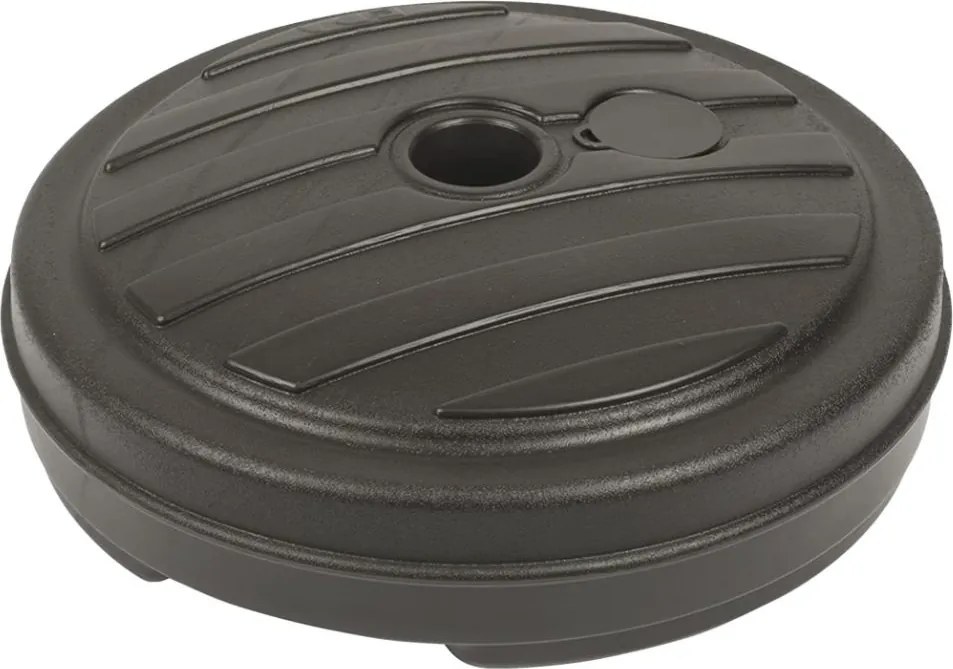 Bază parasolar rotundă, gri închis – suport umbrelă grădină stabil, pentru terasă și exterior