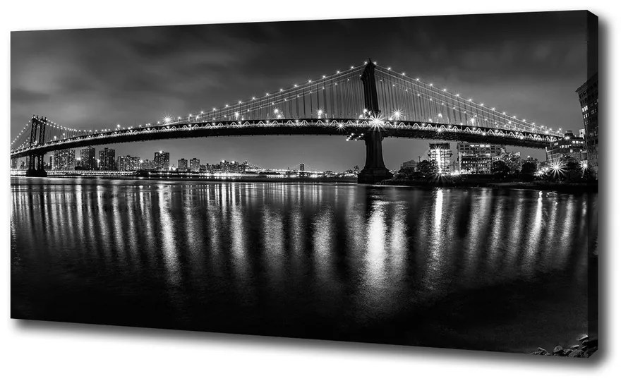 Print pe canvas Manhattan pe timp de noapte
