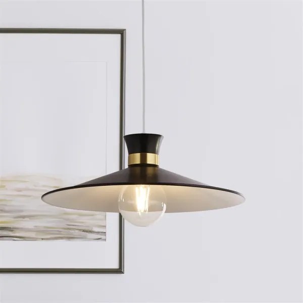 Searchlight 601891BK - Lustra suspendată pe cablu BALHAM 1xE27/60W/230V