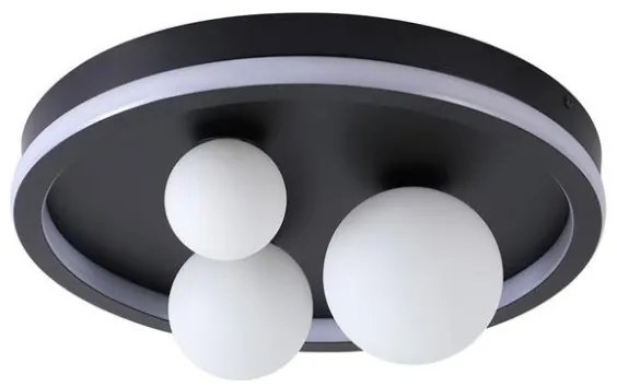 Searchlight 73380BK - Plafonieră LED TRIDENT, 20 W, 230 V, Ø 40 cm