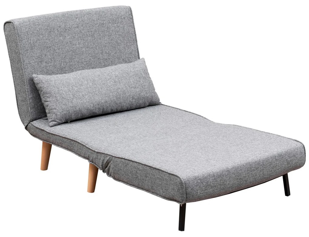 Fotoliu Folde Single Light Grey