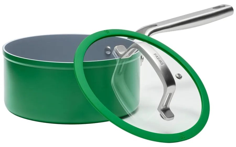 Oală cu capac/cu suprafață ceramică 2,4 l adecvată pentru plita cu inducție Meda 3.0 – FABINI