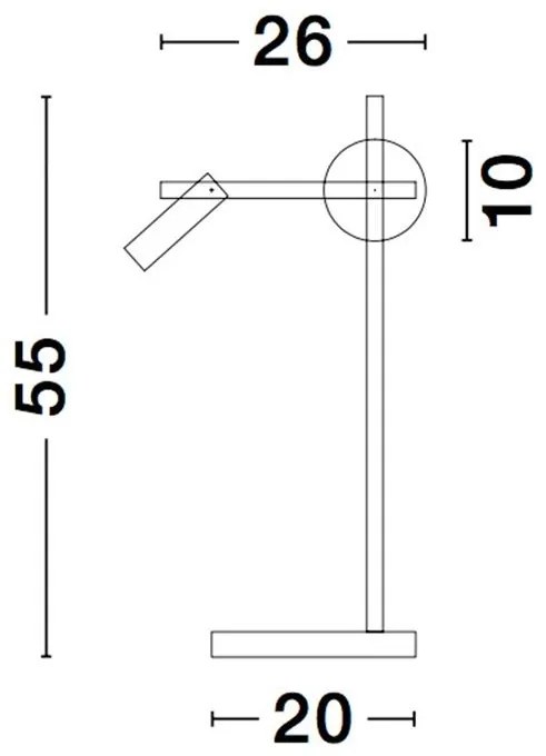 Veioza, Lampa de masa cu reader LED JOLINE NVL-9919531