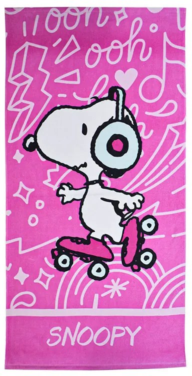 Snoopy Skate prosop de baie, prosop de plajă 70x140cm