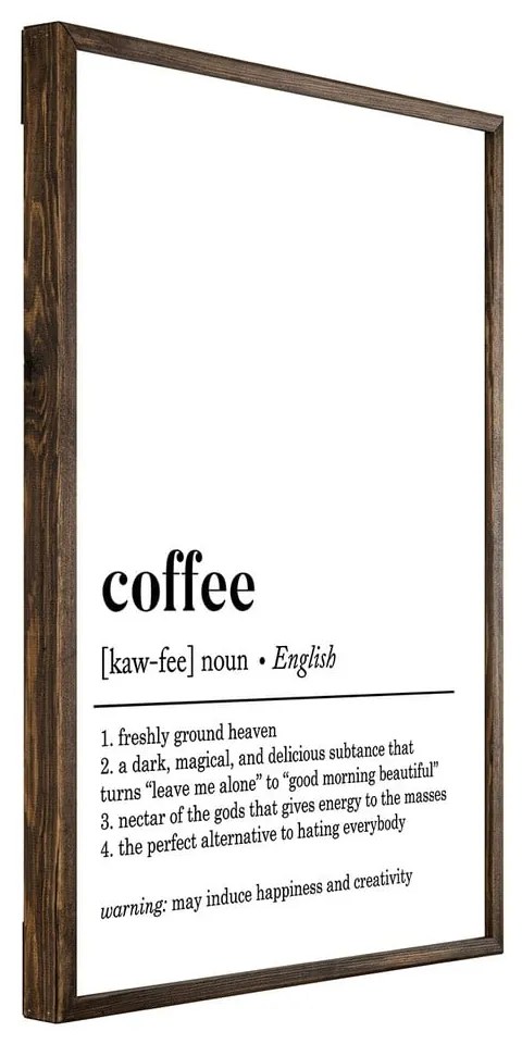 Poster cu ramă 50x70 cm Coffee – Wallity