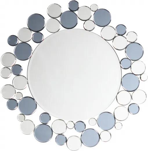 Oglinda rotunda Bubble Argintiu / Gri